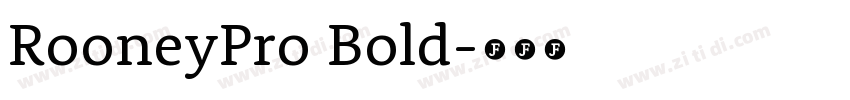 RooneyPro Bold字体转换